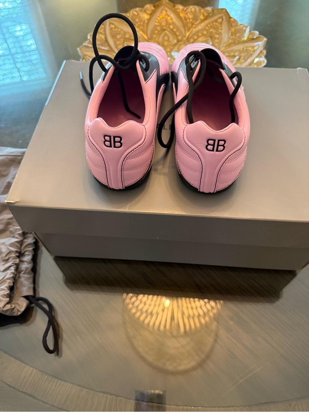 Balenciaga Pink and Black Zen Sneakers, size 39; worn once! - Picture 2 of 6